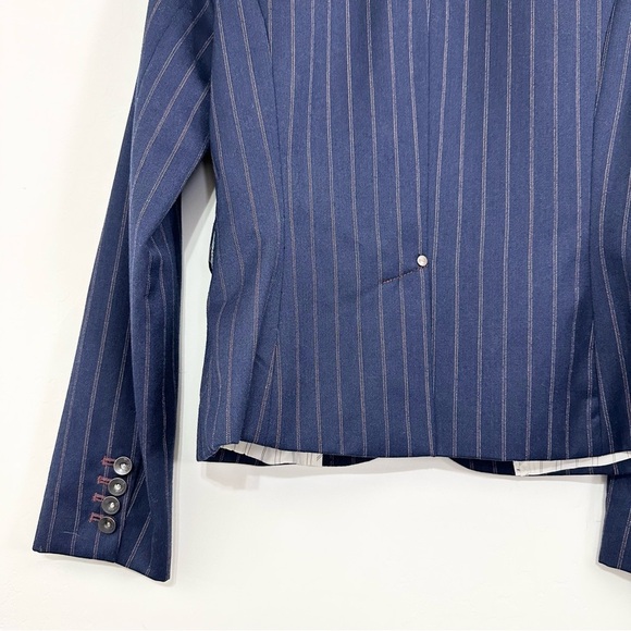 Fillmore Studios California Pinstripe Wool Blazer Jacket - Picture 8 of 11